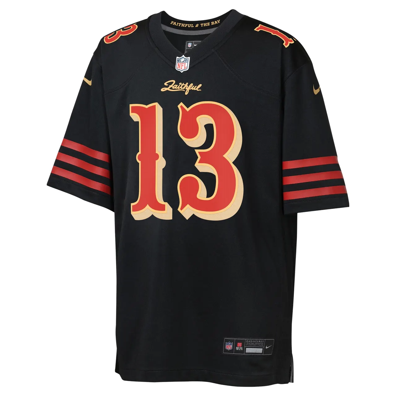Brock Purdy San Francisco 49ers Nike Youth Rivalries Collection Game Jersey - Black - Brock Purdy - Black - Image 2