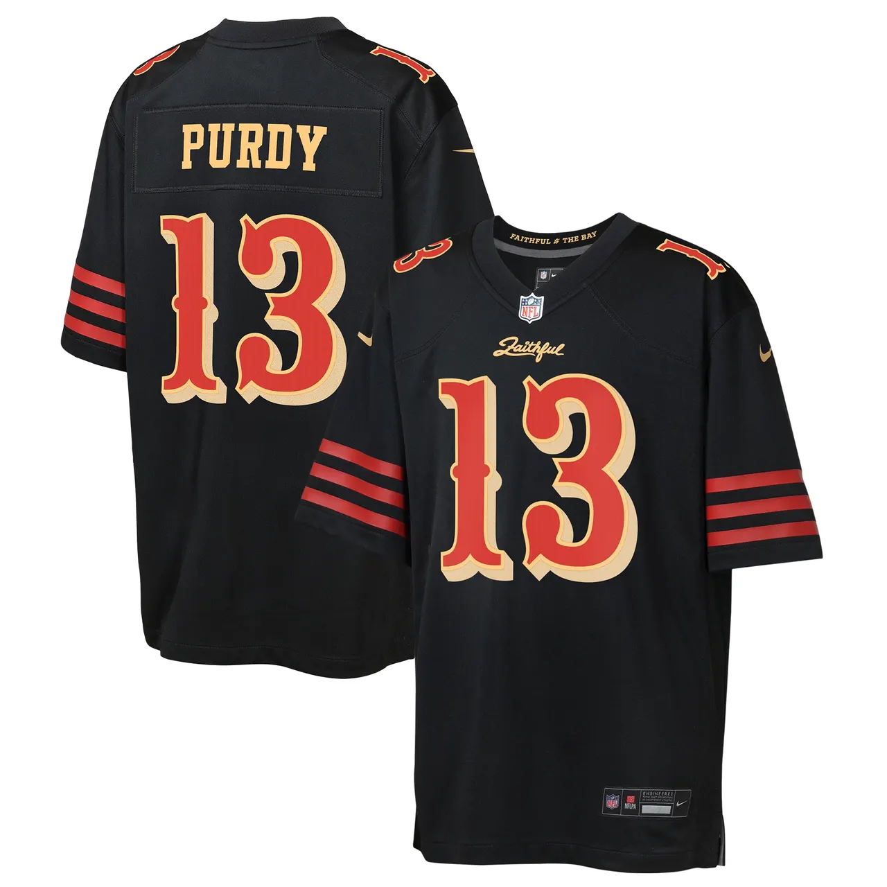 Brock Purdy San Francisco 49ers Nike Youth Rivalries Collection Game Jersey - Black - Brock Purdy - Black