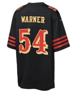 Fred Warner San Francisco 49ers Nike Youth Rivalries Collection Game Jersey - Black - Fred Warner - Black - Image 3