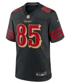 George Kittle San Francisco 49ers Nike Rivalries Collection Game Jersey - Black - George Kittle Mens - Anthracite - Image 2