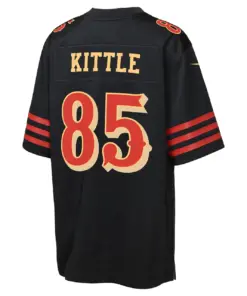 George Kittle San Francisco 49ers Nike Youth Rivalries Collection Game Jersey - Black - George Kittle - Black - Image 3