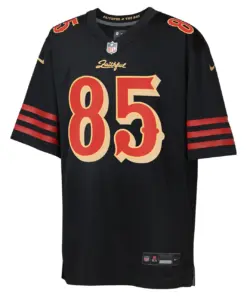 Alternative view of George Kittle San Francisco 49ers Nike Youth Rivalries Collection Game Jersey - Black - George Kittle - Black