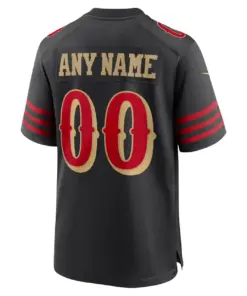 San Francisco 49ers Nike Rivalries Collection Custom Game Jersey Mens - Black - Image 3