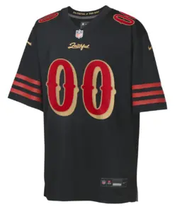 Alternative view of San Francisco 49ers Nike Youth Rivalries Collection Custom Game Jersey - Black
