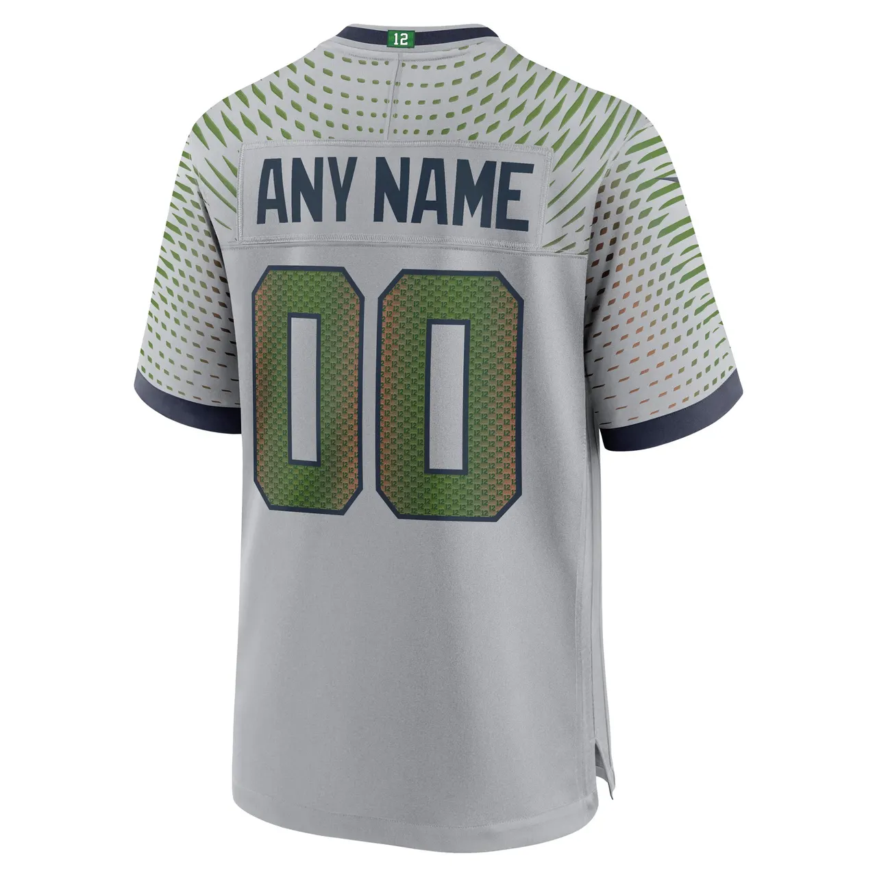 Seattle Seahawks Nike Rivalries Collection Custom Game Jersey Mens - Grey - Image 3