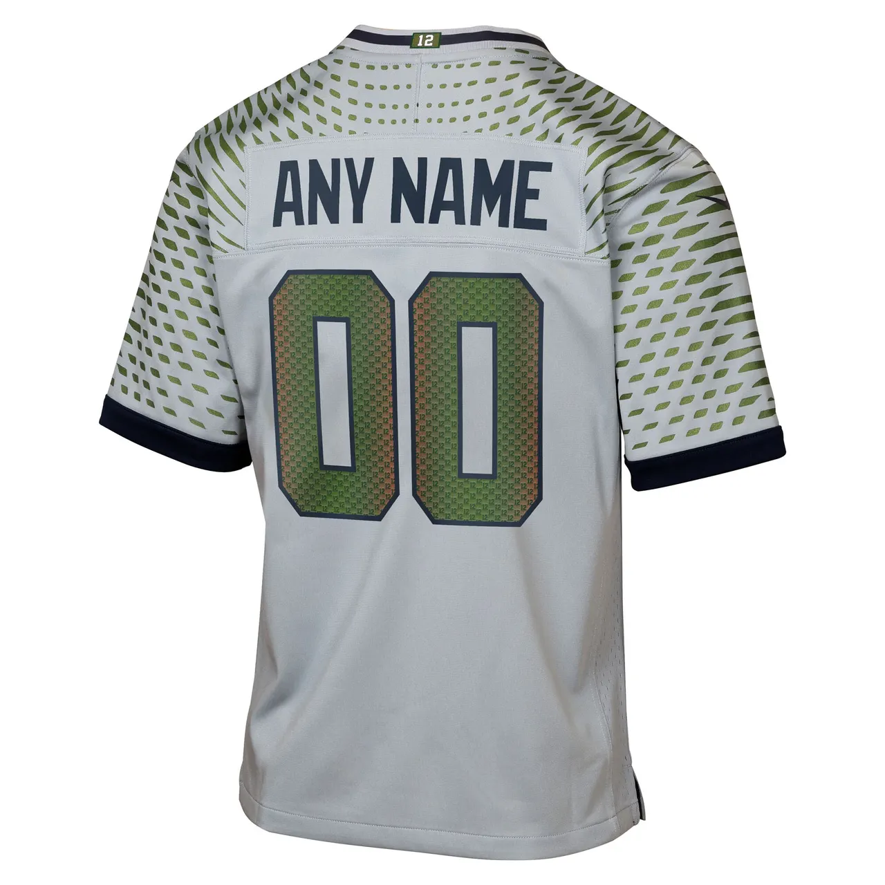 Seattle Seahawks Nike Youth Rivalries Collection Custom Game Jersey - Gray - Image 3