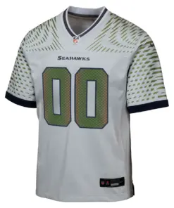 Alternative view of Seattle Seahawks Nike Youth Rivalries Collection Custom Game Jersey - Gray