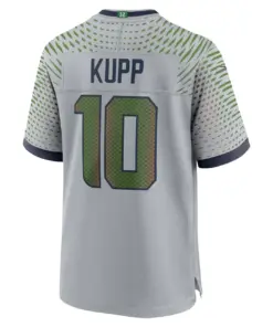 Cooper Kupp Seattle Seahawks Nike Rivalries Collection Game Jersey - Grey - Cooper Kupp Mens - Grey - Image 3