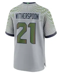 Devon Witherspoon Seattle Seahawks Nike Rivalries Collection Game Jersey - Grey - Devon Witherspoon Mens - Grey - Image 3