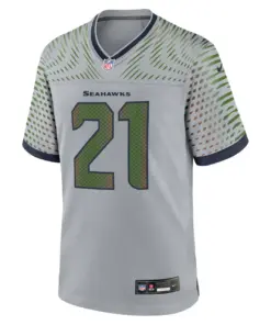 Alternative view of Devon Witherspoon Seattle Seahawks Nike Rivalries Collection Game Jersey - Grey - Devon Witherspoon Mens - Grey