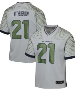 Devon Witherspoon Seattle Seahawks Nike Youth Rivalries Collection Game Jersey - Grey - Devon Witherspoon - Grey