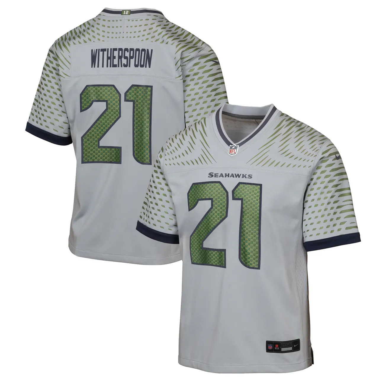 Devon Witherspoon Seattle Seahawks Nike Youth Rivalries Collection Game Jersey - Grey - Devon Witherspoon - Grey
