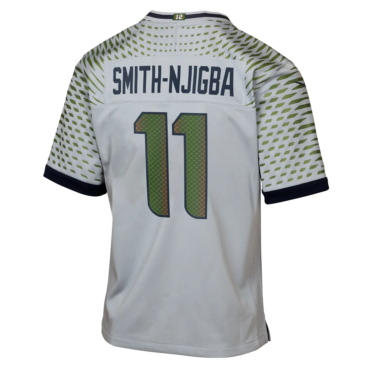 Jaxon Smith-Njigba Seattle Seahawks Nike Youth Rivalries Collection Game Jersey - Grey - Jaxon Smith-Njigba - Grey - Image 3