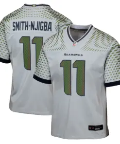 Jaxon Smith-Njigba Seattle Seahawks Nike Youth Rivalries Collection Game Jersey - Grey - Jaxon Smith-Njigba - Grey