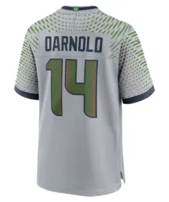 Sam Darnold Seattle Seahawks Nike Rivalries Collection Game Jersey - Grey - Sam Darnold Mens - Grey - Image 3