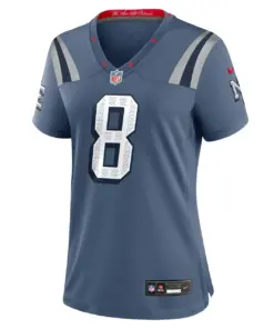 Alternative view of Stefon Diggs New England Patriots Nike Women's 2025 Rivalries Collection Game Jersey - Storm Blue