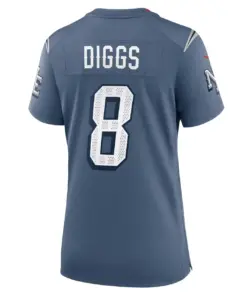 Stefon Diggs New England Patriots Nike Women's 2025 Rivalries Collection Game Jersey - Storm Blue - Image 3
