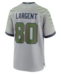 Steve Largent Seattle Seahawks Nike 2025 Rivalries Collection Retired Player Game Jersey - Wolf Gray - Image 3