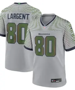 Steve Largent Seattle Seahawks Nike 2025 Rivalries Collection Retired Player Game Jersey - Wolf Gray