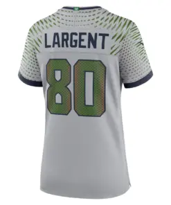 Steve Largent Seattle Seahawks Nike Women's 2025 Rivalries Collection Retired Player Game Jersey - Wolf Gray - Image 3