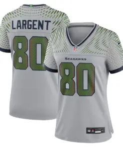 Steve Largent Seattle Seahawks Nike Women's 2025 Rivalries Collection Retired Player Game Jersey - Wolf Gray