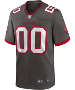 Tampa Bay Buccaneers Nike Alternate Deep Custom Game Jersey - Deep Pewter - Custom Mens - Pewter