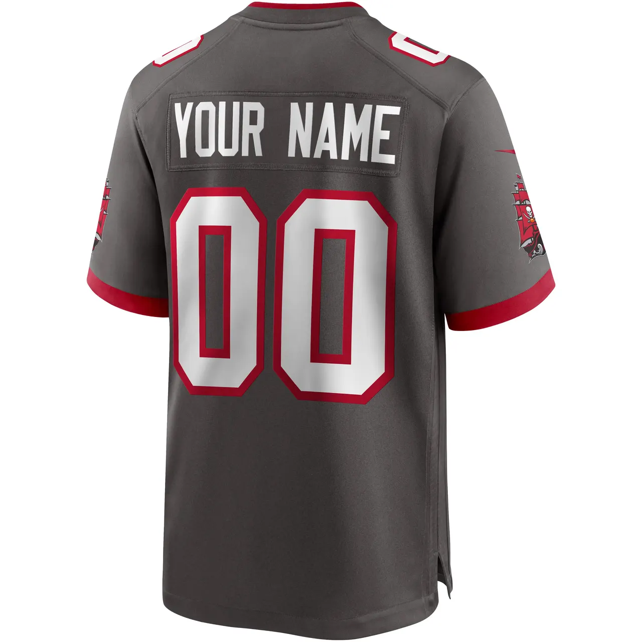 Tampa Bay Buccaneers Nike Alternate Deep Custom Game Jersey - Deep Pewter - Custom Mens - Pewter - Image 2