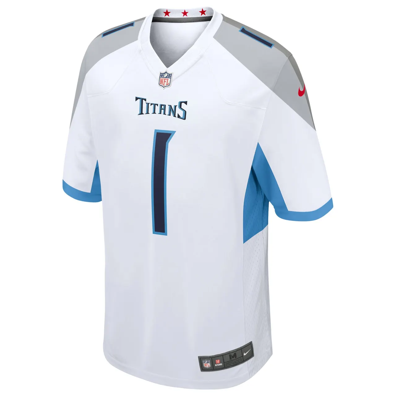 Draft First Round Pick Cameron Ward Tennessee Titans Nike 2025 Road Game Jersey - White - Cameron Ward Mens - White - Image 2