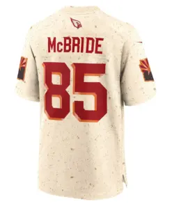 Trey McBride Arizona Cardinals Nike 2025 Rivalries Collection Game Jersey - Natural - Image 3