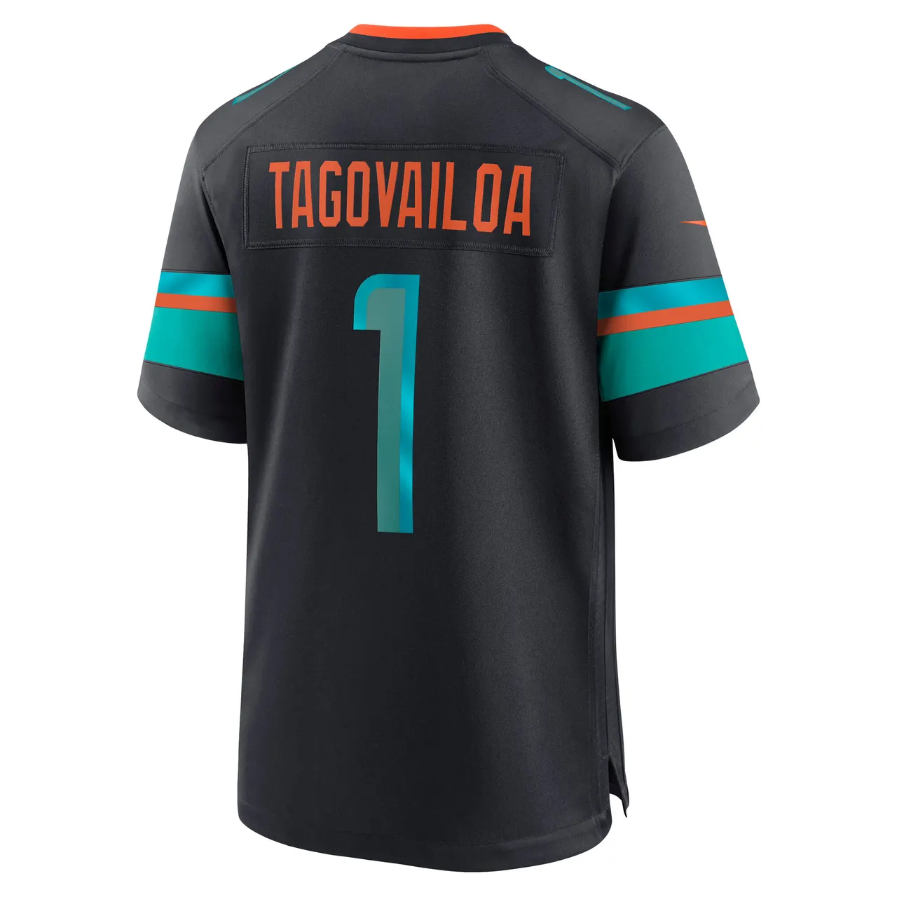 Tua Tagovailoa Miami Dolphins Nike 2025 Rivalries Collection Game Jersey - Pitch Blue - Image 3