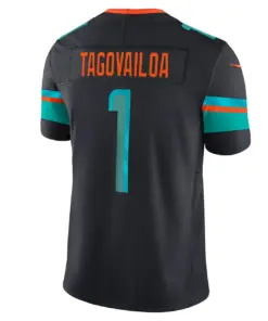 Tua Tagovailoa Miami Dolphins Nike 2025 Rivalries Collection Limited Jersey - Pitch Blue - Image 3