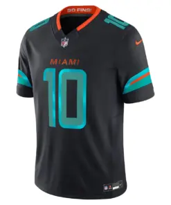 Alternative view of Tyreek Hill Miami Dolphins Nike 2025 Rivalries Collection Limited Jersey - Pitch Blue
