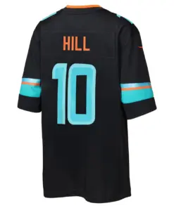 Tyreek Hill Miami Dolphins Nike Youth 2025 Rivalries Collection Game Jersey - Pitch Blue - Image 3