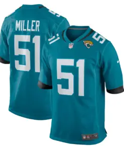 Ventrell Miller Jacksonville Jaguars Nike Game Jersey - Teal