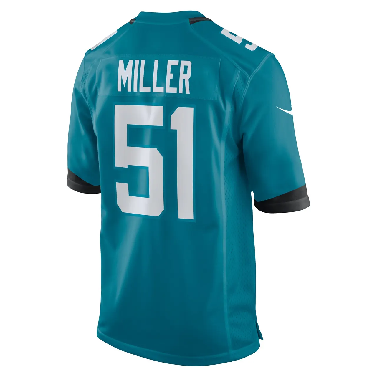 Ventrell Miller Jacksonville Jaguars Nike Game Jersey - Teal - Image 3