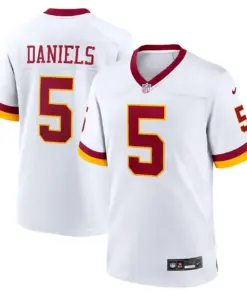 Jayden Daniels Washington Commanders Nike Alternate Secondary Game Jersey - White - Jayden Daniels Mens - White