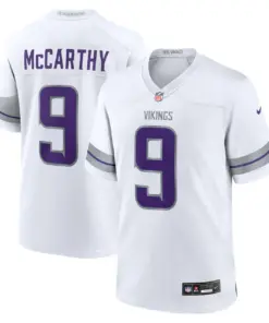 J.J. McCarthy Minnesota Vikings Nike Youth Game Jersey - White