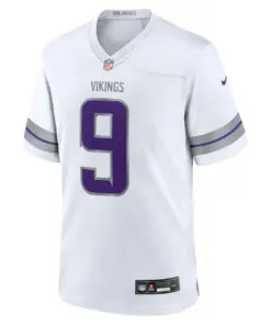 Alternative view of J.J. McCarthy Minnesota Vikings Nike Youth Game Jersey - White